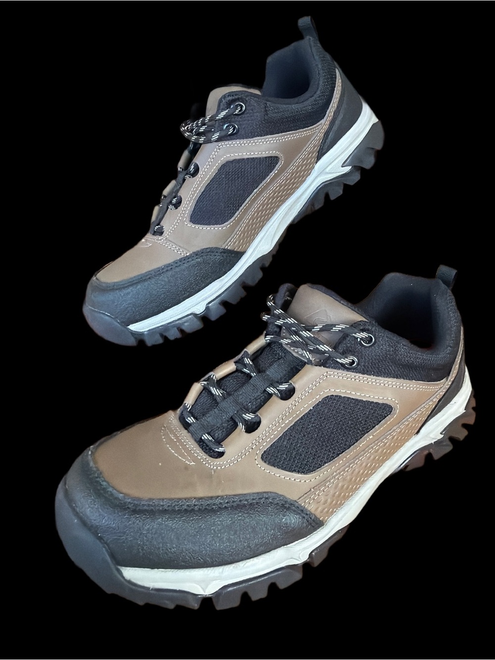Ozark Trail Brown and Black Men's Hiking Trail Shoes size 10.5 NEW